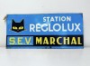 Emaille-23-013  SEV Marchal Reglolux Tin panel 74 X 32 cm