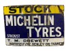 23-129  Michelin UK emaille Advertising sign ca 1910-1915 XXL