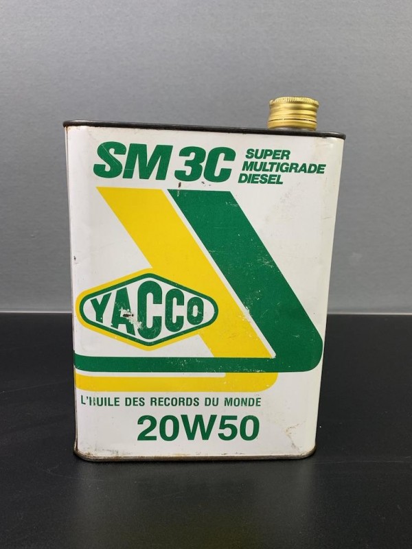 Bih23-018  Yacco 2 liter olieblik, Yacco SM3C Super Multigrade Diesel 20W-50