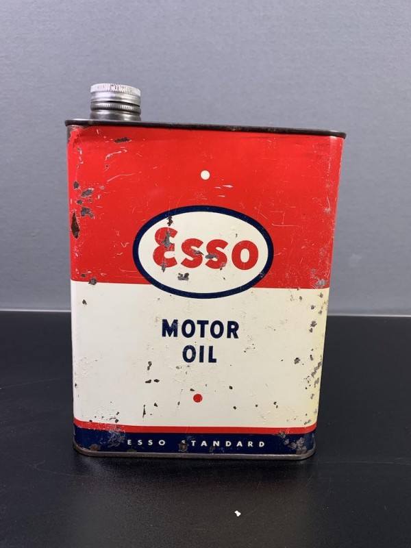 Bih23-013  Esso 2 liter oilcan, Esso standaard huile pour moteurs 20W-50