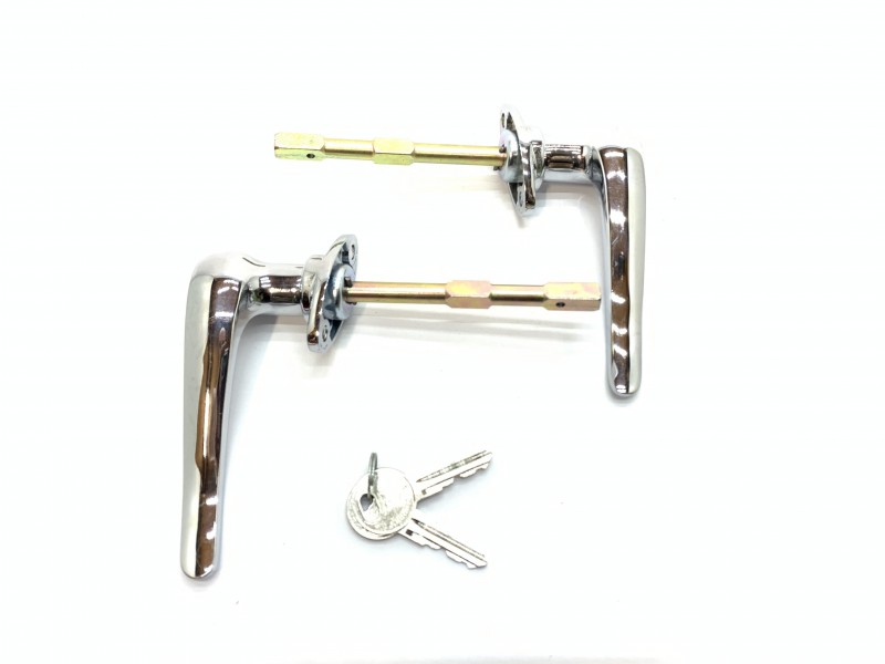 H8613-6  Door handle set (left + right outside), fits Citroen HY, up to model year 4/1978