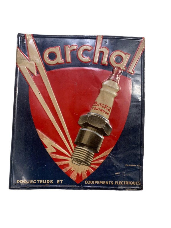 Sevreclame  Original SEV Marchal sign 54X45 cm ca 1950, no enamel
