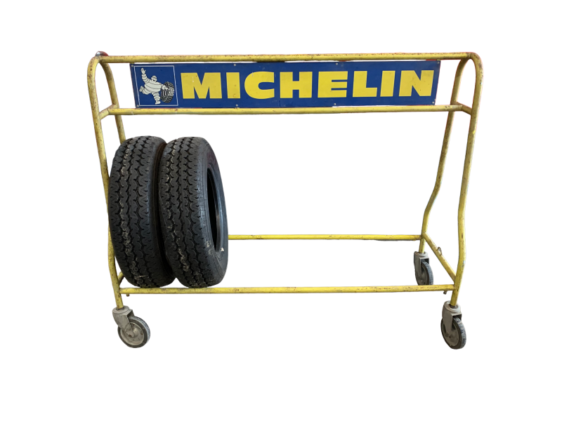 22-021  Michelin Rack de Pneus, 155cm, Vintage